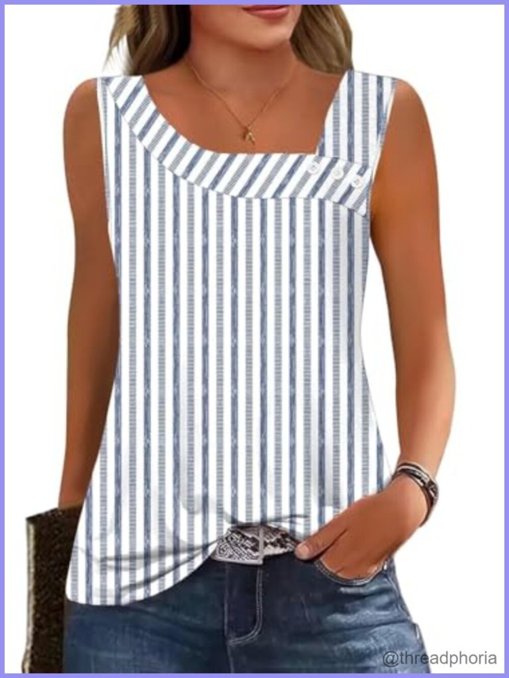 Womens Square Neck Sleeveless Tank Top Flowy Summer Casual Cami Shirt